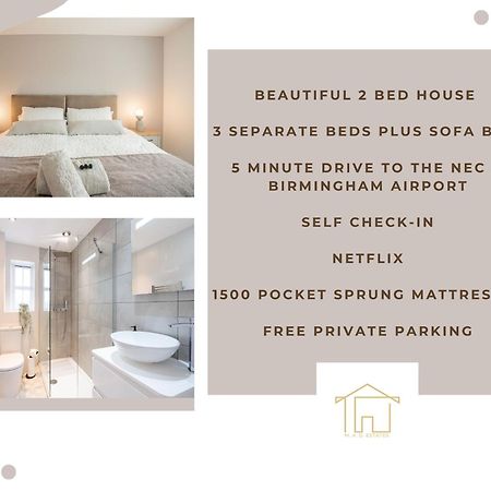 Stunning Abode 5 Min From Nec & Bhx, Pets Allowed Marston Green Eksteriør billede