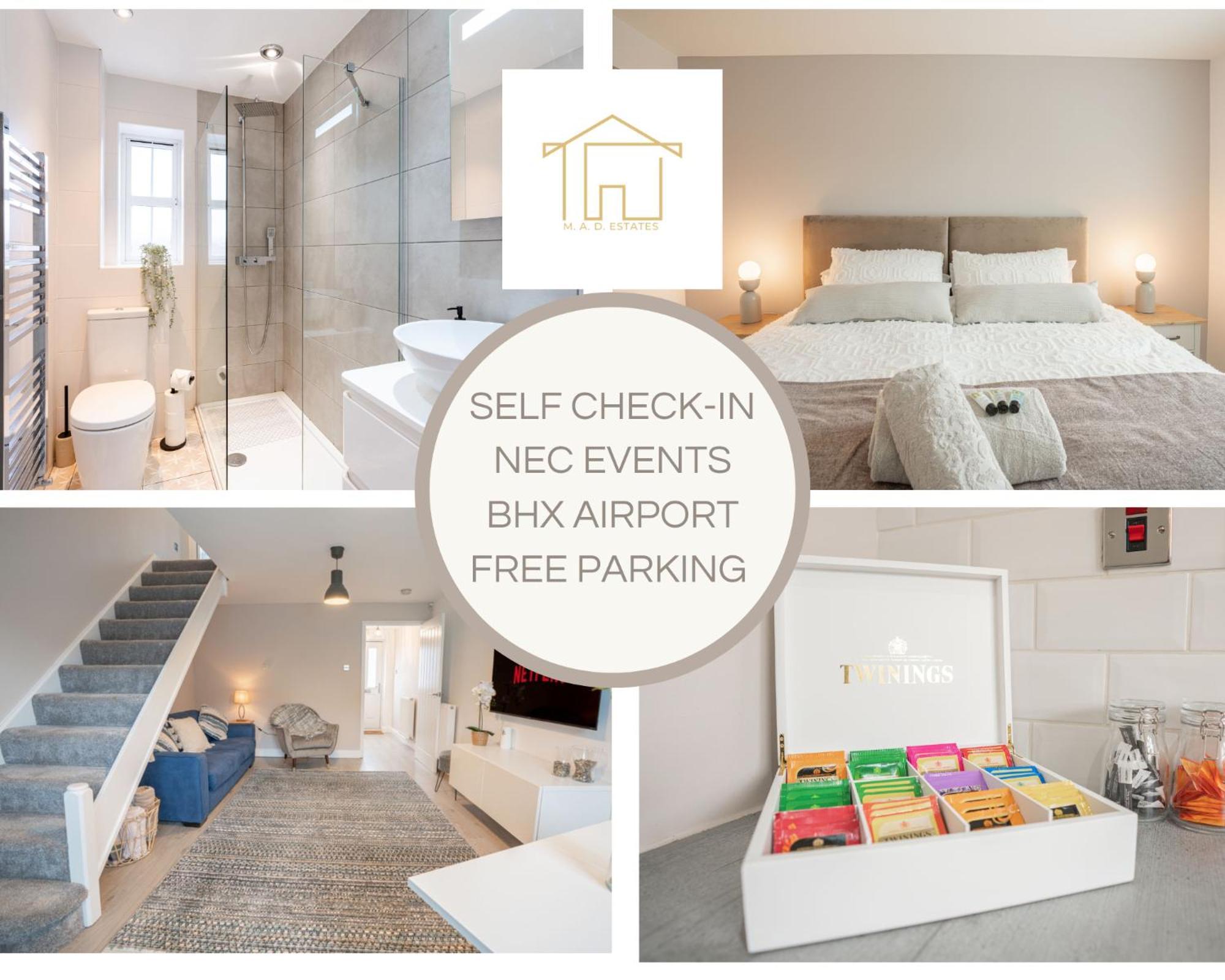 Stunning Abode 5 Min From Nec & Bhx, Pets Allowed Marston Green Eksteriør billede